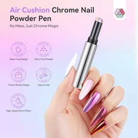 Air Cushion Chrome Nail Powder Pen for Beginners, Mermaid