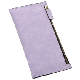 phalatina Elegant Compact Smart Secondary Wallet, Thin, Lightweight, Slim, Card Slot, Simple Design, Unisex, Business Present, purple, Slim Simple Elegant