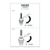 Grohe 07147000 Inner Top Cover for Flush-Mounted Valve Old Style,