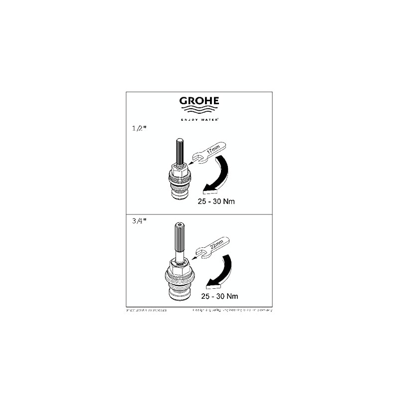 Grohe 07147000 Inner Top Cover for Flush-Mounted Valve Old Style,