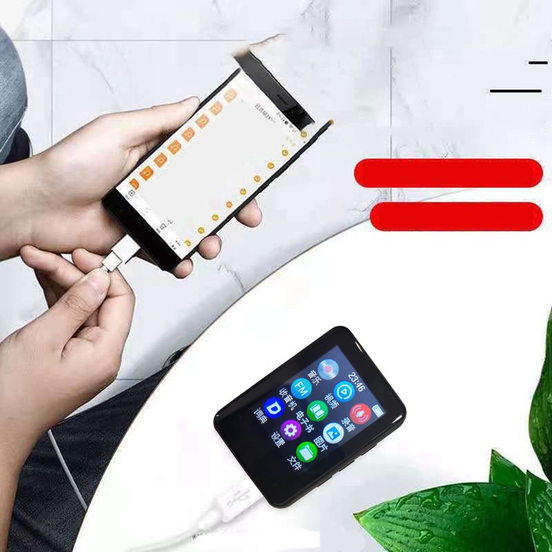 Bluetooth 5.0 MP4 Player HiFi Lossless Sound HD Touchscreen Portable