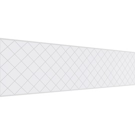 Set of Four Panels for 94 1/2"W x 24 1/4"H Checkerboard Fretwork Wainscot Wall Paneling