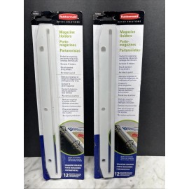 Rubbermaid 2 Rubbermaid 3 Hole Plastic Magazine Holders 3 Ring Binders 12ct Holder Open Pkg
