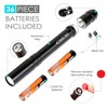 FASTPRO 18-Pack Pen Light, Aluminum LED Penlights with Batteries Included&