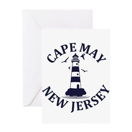 CafePress Summer Cape May New Jersey Greeting Cards Folded Greeting Card Matte