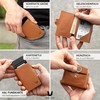 MAGATI Zani Slim Wallet with AirTag Leather Case, Includes Lost
