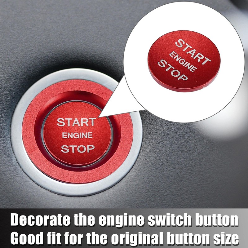 X AUTOHAUX Engine Start Stop Button Cover Kit One Click