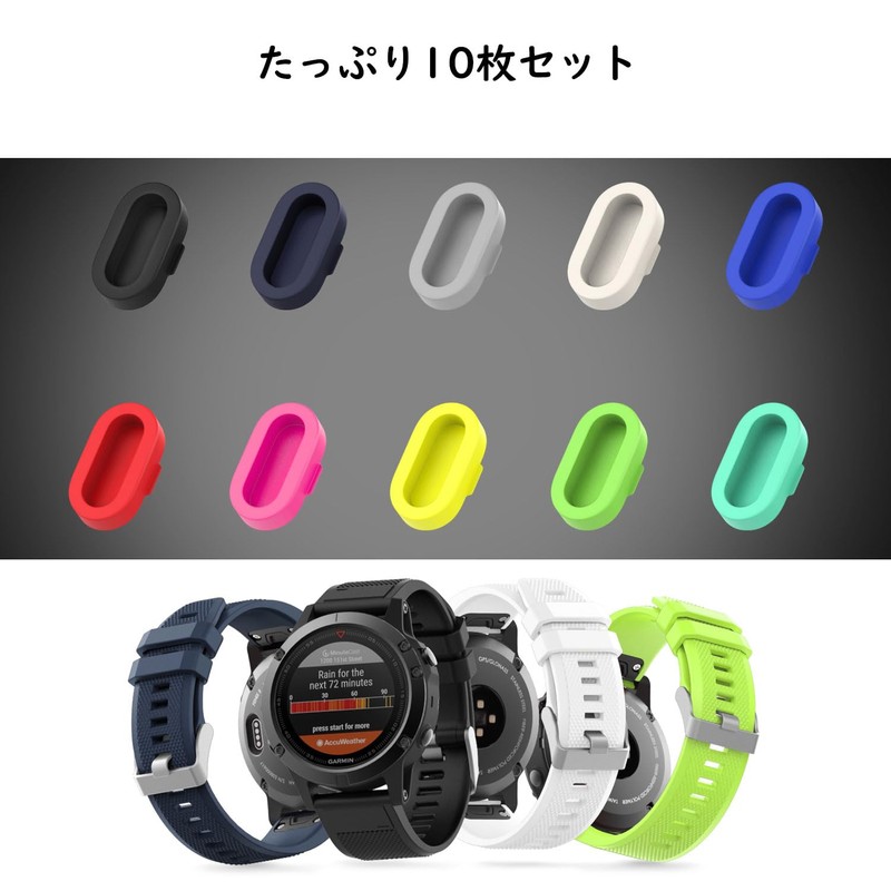 Garmin MoKo 10 Pack Fenix 8/7/6/5 Dustproof Plug for Fenix