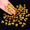 SWTHONY 122pcs Gold Sew on Rhinestones for Crafting Mixed Shapes,