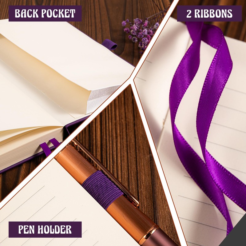MGGAO Lined Journal Notebook, Journals for Writing, College Wide Lined