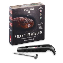 Smart LED Meat Thermometer Chunky Steak Roast Steak Champ Smart Steak And Roast Thermometer