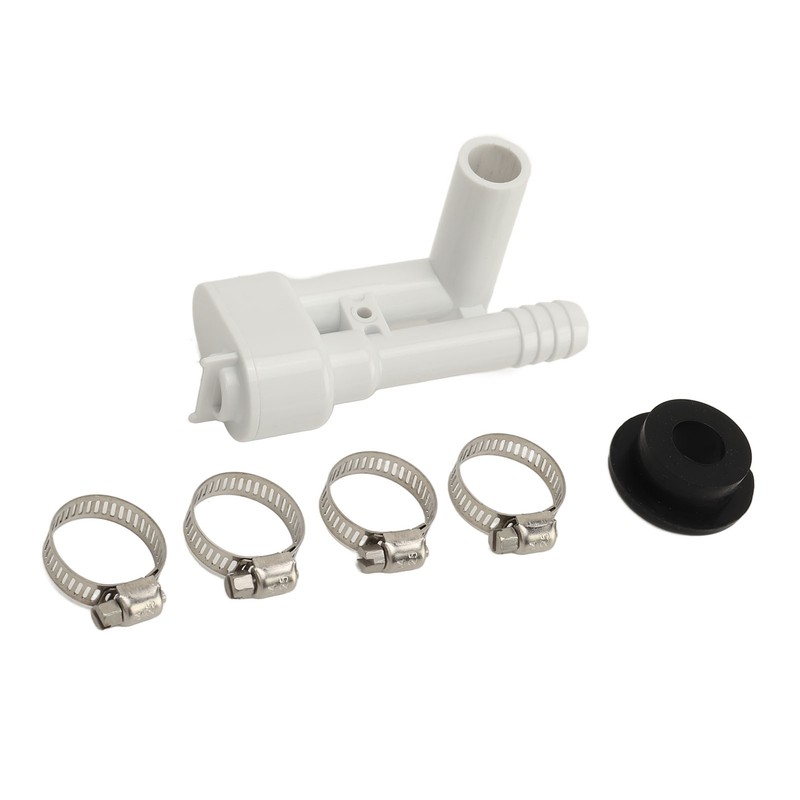 RV Toilet Vacuum Breaker Kit 385316906 Stainless Steel Clamp Sealed