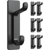 Josmimic 6-Pack Adhesive Towel Hooks: Heavy Duty 10LB Wall Hooks,