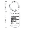 Nfyxcaz Husband Gift Anniversary Keyring for Husband from Wife Christmas