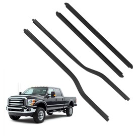 maXpeedingrods 4PCS Window Weatherstrip Moulding Trim Seal Belt Kit for Ford F250 F350 F450 F550 Super Duty 1999-2006 Replace F81Z2521452AA F81Z2521453AA F81Z2625596AA