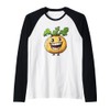 Rutabaga Smiling Comic Style Raglan Baseball Tee