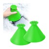 JNNJ 2 Pieces Round Ice Scraper, Windscreen Snow Remover, Car