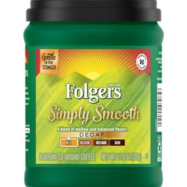 Folgers Simply Smooth Decaf Coffee, 11.5 Ounce