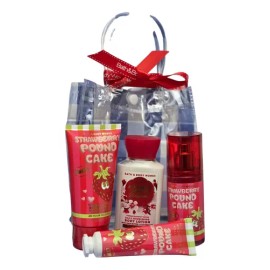 Mini Set Travel 4pz Strawberry Pound Cakebath And Body Work