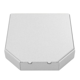 Pre-Made pizza Box with Bevel Edge 14" x 14" x 2" – Food-Grade Cardboard, Flute E Design, Perfect for Pizzerias and Restaurants, Durable, Eco-Friendly Packaging - White (Pack of 50)