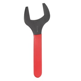 sourcing map Single Open End Wrench 73mm Metric 15 Degree Offset Angle U-Shaped Open Ended Spanner Small Flat Head Blackening Wrench with Red Shank for Automotive Repair Furniture Assembly