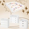 Baby Changing Table Topper, Straight Sides, 53.2x70 cm, White