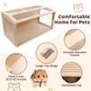 Large Hamster Cage,Transparent Habitat with Openable Top,40x20x20 Inch