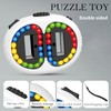 Rotating Magic Bean Cube Toy,Handheld Spinning Magic Beans Jigsaw Puzzle