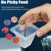 Dbeans Floathng Aquarium Fish Feeder, Red Worm Cup, Multiple Pets