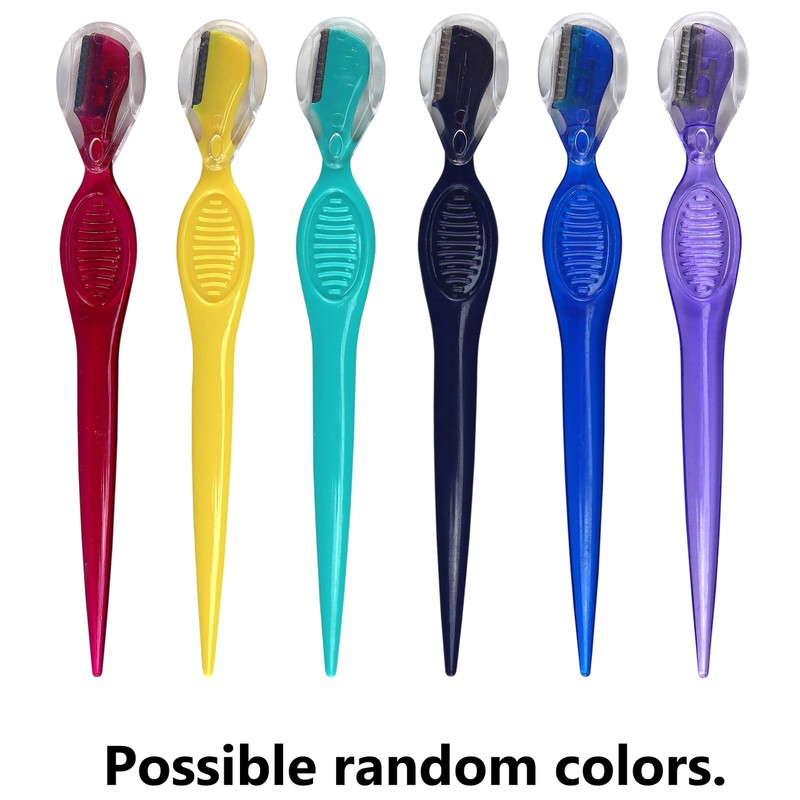 Iconikal Dermaplaning Eyebrow Razor Tool, Random Colors, 50-Pack