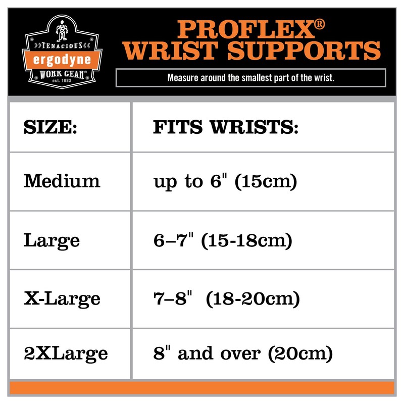 Ergodyne 70102 ProFlex 4000 Single Strap Wrist Support, Tan- Small,