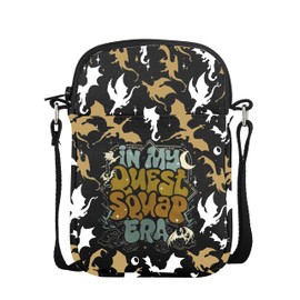 VAMSII Onyx Storm Book Inspired Gift Quest Squad Bookish Crossbody Bag Dragon Rider Fans Gift for Book Lover (USQuestCross)