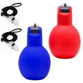 Cisolen Pack of 2 Hand Whistles, Stainless Steel Sports Whistles, Hand Whistle, Sports Lessons, Hand Squeeze Whistles, Trainer Whistles for Referees, Sports Teachers, Dog Trainer, Accessories,