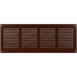 Vent Systems 16" x 6'' Inch Brown Air Vent Cover Metal Air Return Grill with Built in Pest Guard Screen HVAC Vent Cover for Home Improvement Vent Duct Cover
