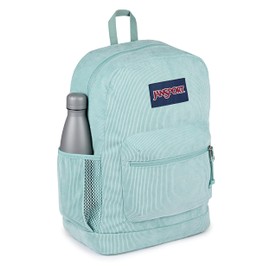 JanSport Cross Town Plus Remix Backpack - Padded Back Panel, Laptop Sleeve, and Front Pocket Organizer - Faded Sage Corduroy