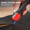 HAUTMEC Heavy Duty Self-Retracting Utility Knife, Safety Box Cutter with