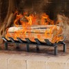 WILLOW WEAVE 13" Fireplace Grate with Ember Retainer, Wood Stove