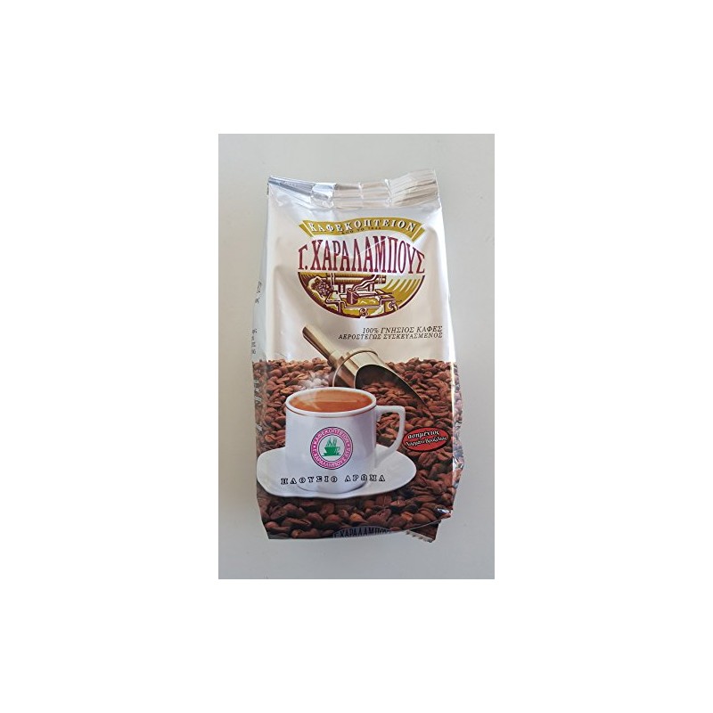 Traditional GREEK Cyprus Ground Coffee Charalambous Silver Mokka - 1