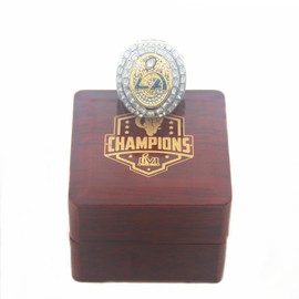 XiaKoMan 2021 Kupp Donald Stafford LA Football World Champions Replica ring with wooden box championship gifts (Kupp, 11)