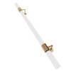 Handrail, 2 Pack Acrylic Staircase Handrails, Clear with Golden Brackets,