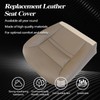 SecosAutoparts Tan Front Driver Side Bottom Replacement Microfiber Leather Seat