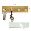 soclim Self Adhesive Key Hook Rack with 4 Hooks for