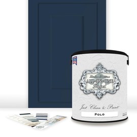 ALL-IN-ONE Paint, Durable cabinet and furniture paint. Built in primer and top coat, no sanding needed. Includes our 30 featured color card - Polo, Gallon