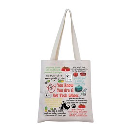 Vet Tech Tote Bag Vet Tech Lover Gift Vet Appreciation Gift Veterinarian Gift Vet Tech merch (Vet Tech Tote)