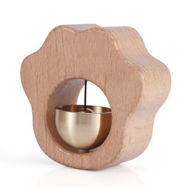 Gosknor Shopkeepers Bell for Door Opening, Cat Paw Shape Wooden Magnetic Wind Chime Doorbell Decoration for Business Entrance Door Home Garden Unique Housewarming Gift