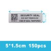 Tamper Evident Proof Barcode Stickers with Individual Serial Number Security
