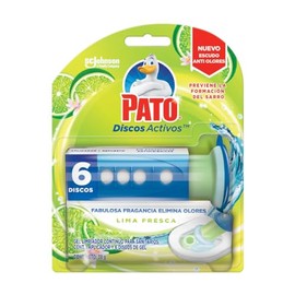Pato Discos Activos con Aplicador Para Baño Lima 36 ml