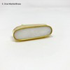 White Stone Solid Marble and Brass Drawer Door Knobs Cupboard
