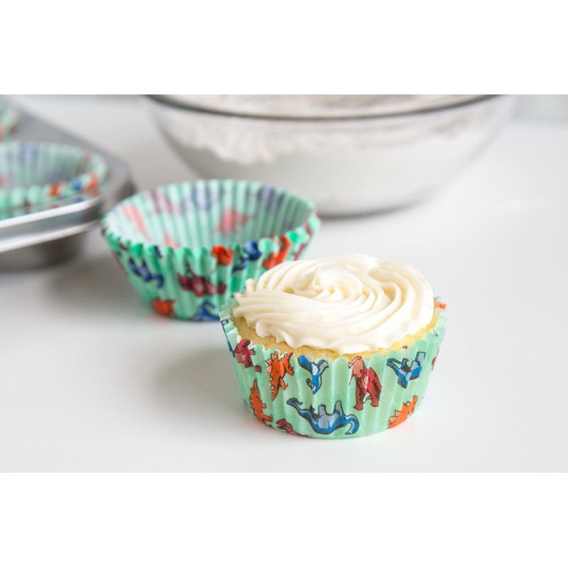 Fox Run 4977 Dinosaur Bake Cups, Standard, 50 Cups