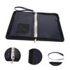 COHEALI Refillable Padfolio Binder with Zipper Artificial Leather Portfolio Notebook